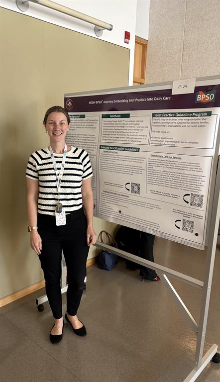 Photo of Jennifer Taylor at a Nursing Research Symposium